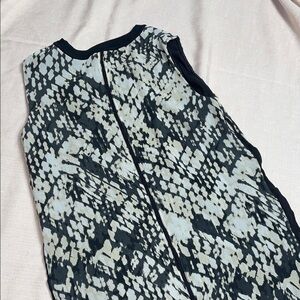 Vince Silk Patterned Mini Dress